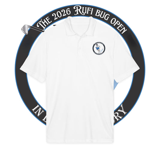 Rufi Bug Open 2026 Polo – Embroidered Golf Tournament Shirt