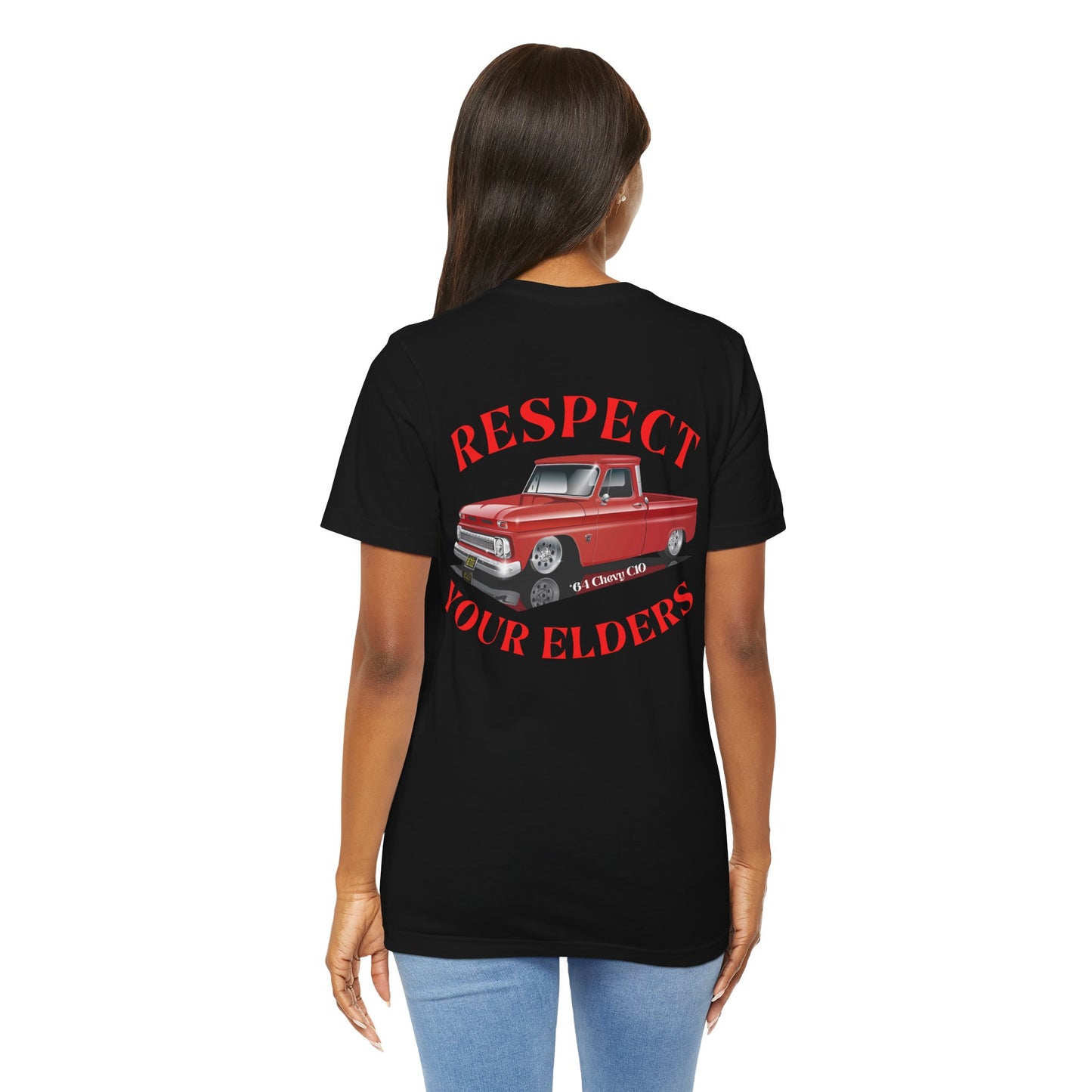 '64 Red Chevy C10 Truck 'Respect your elders' T-Shirt