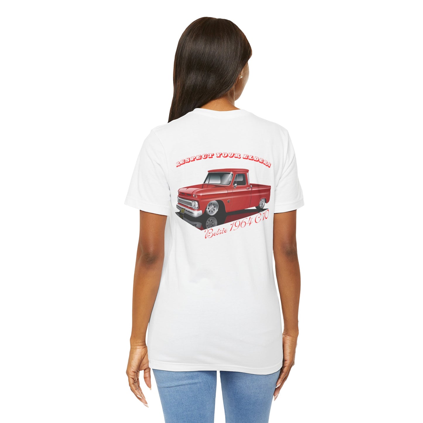 '64 Red Chevy C10 'Respect your elders' T-Shirt